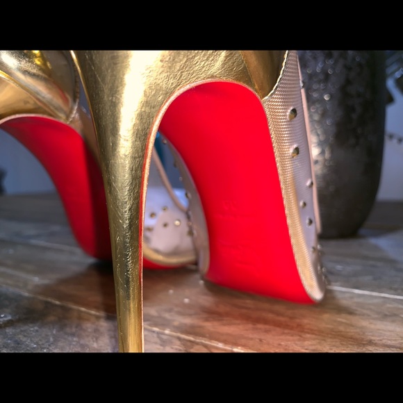 Christian Louboutin Follies Crystal & Mesh Pumps - Picture 7 of 8